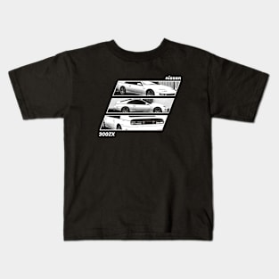 NISSAN 300ZX Black 'N White Archive 2 (Black Version) Kids T-Shirt